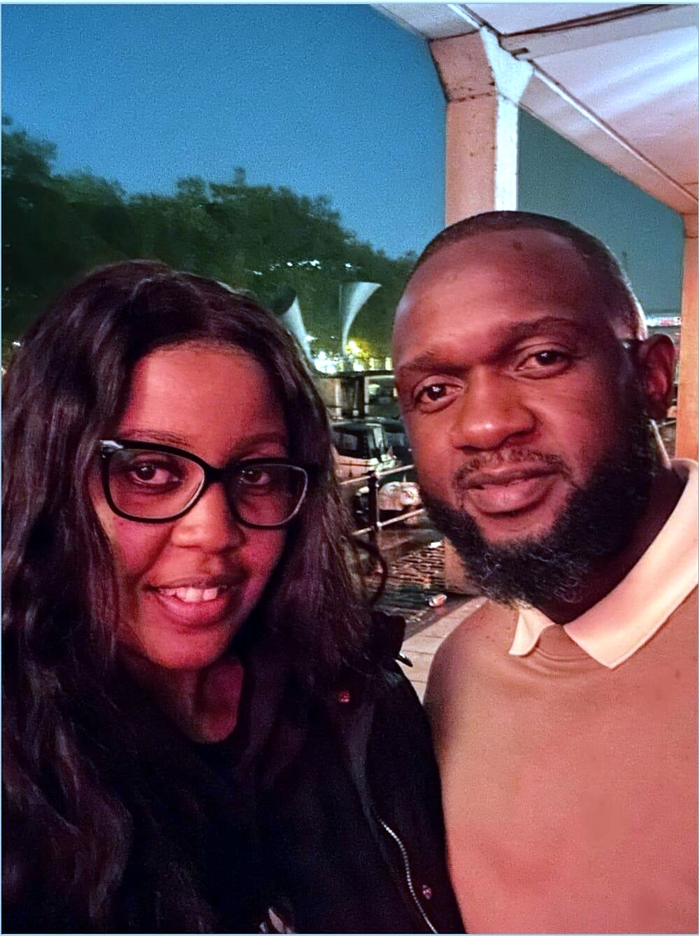 Novuyo and Muzingaye on an evening out